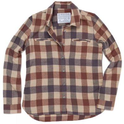 Camisa United By Blue Beech Plaid Mujer Marrones - Chile SEQ489361